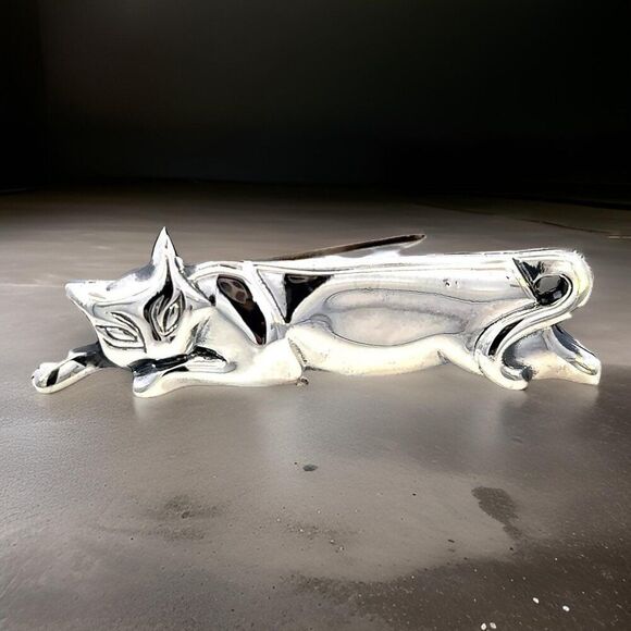 Tiffany & Co Cat Brooch Sterling Silver 11 Grams Estate TIF844
